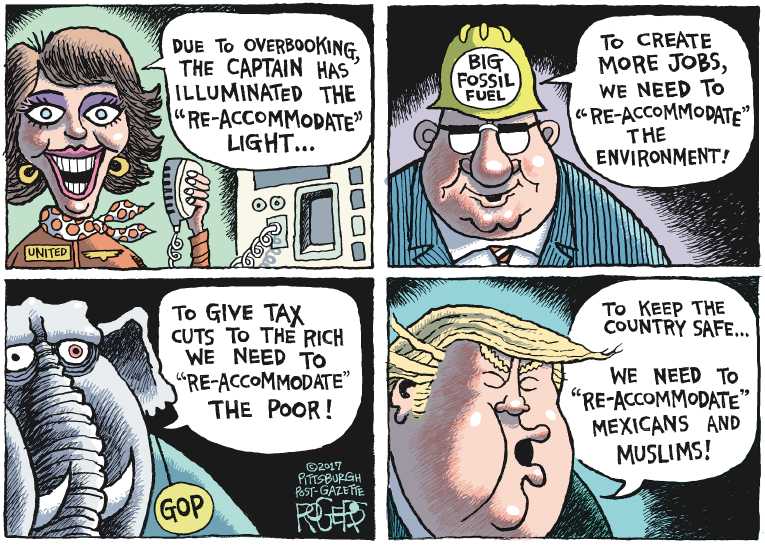 Political/Editorial Cartoon by Rob Rogers, The Pittsburgh Post-Gazette on In Other News