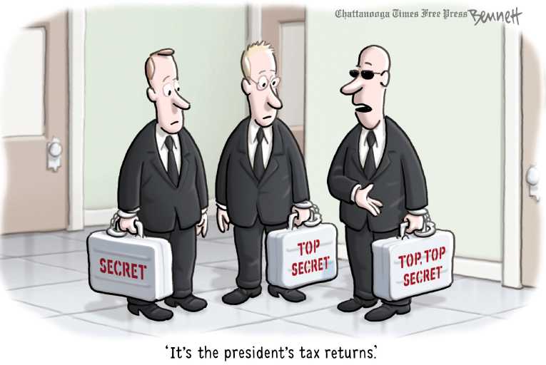Political/Editorial Cartoon by Clay Bennett, Chattanooga Times Free Press on In Other News