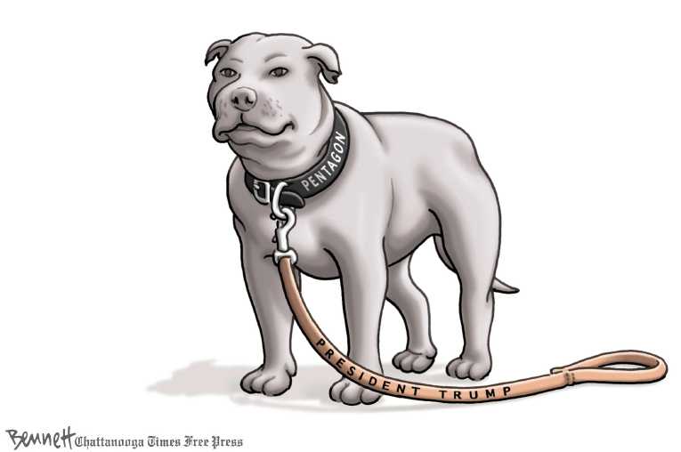 Political/Editorial Cartoon by Clay Bennett, Chattanooga Times Free Press on Trump Delivering on Promises