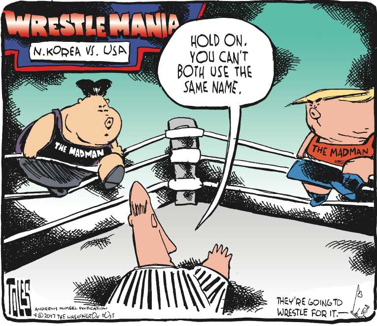 Political/Editorial Cartoon by Tom Toles, Washington Post on Trump Delivering on Promises
