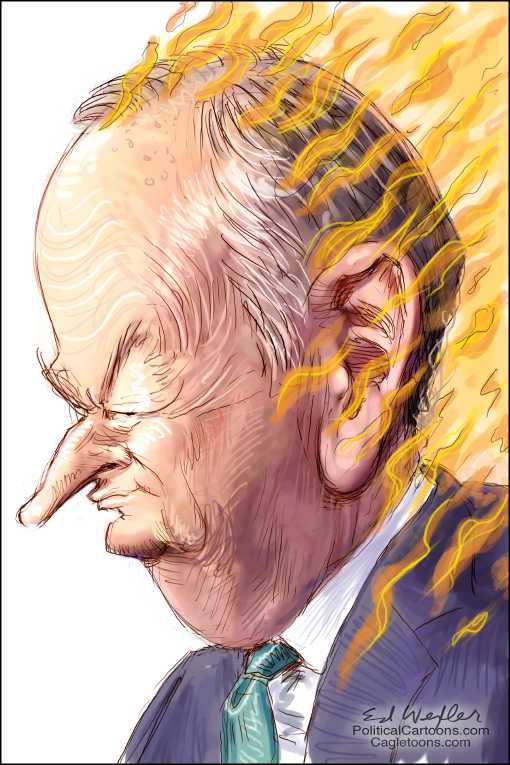 Political/Editorial Cartoon by Ed Wexler, PoliticalCartoons.com on Bill O’Reilly Fired