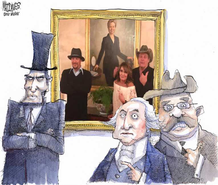 Political/Editorial Cartoon by Matt Davies, Journal News on In Other News