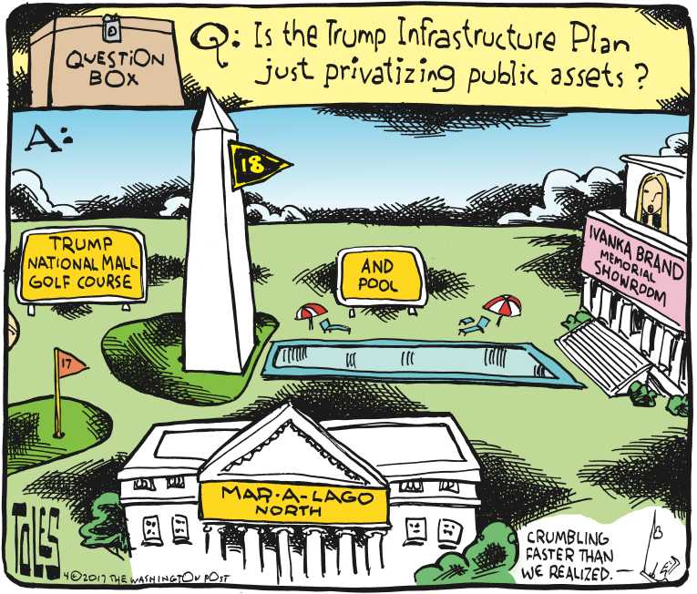 Political/Editorial Cartoon by Tom Toles, Washington Post on President Issues Executive Order