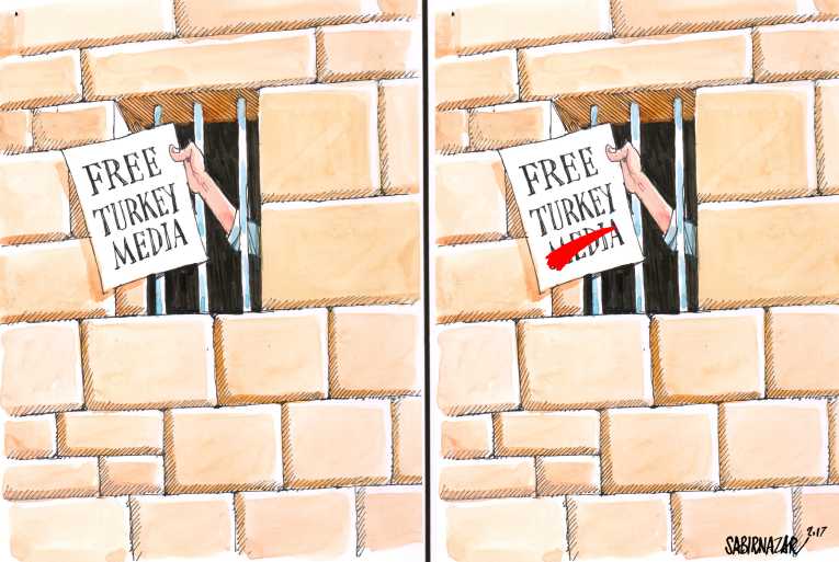 Political/Editorial Cartoon by Sabir Nazar, Cagle.com on Erdogan Claims Major Victory