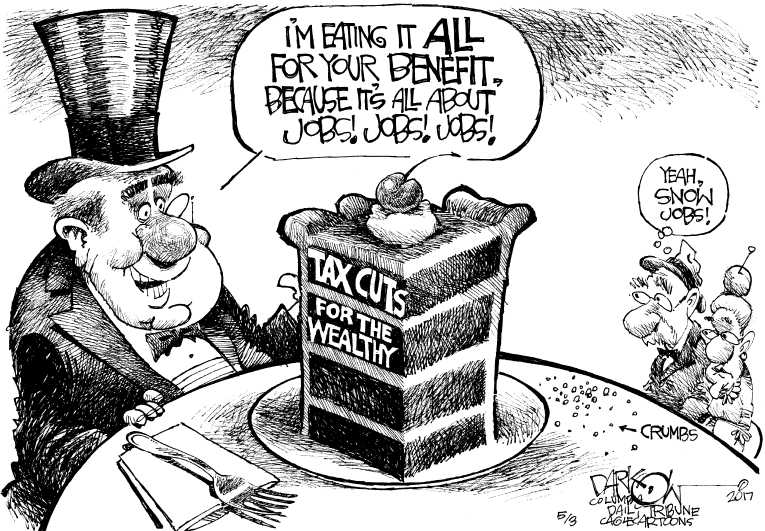 Political/Editorial Cartoon by John Darkow, Columbia Daily Tribune, Missouri on Military Budget Passes