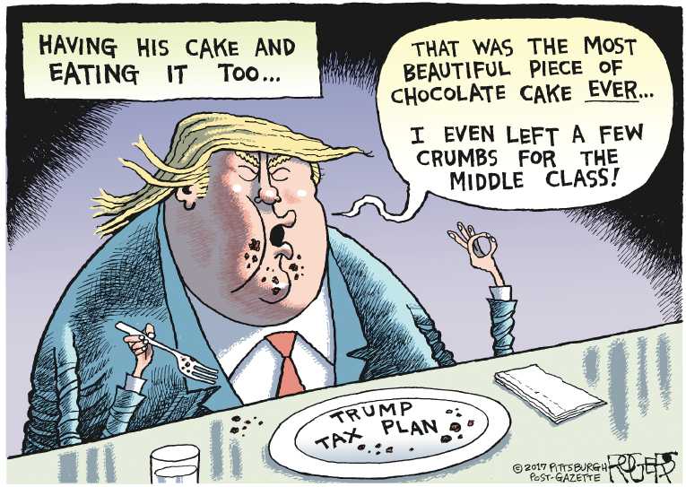 Political/Editorial Cartoon by Rob Rogers, The Pittsburgh Post-Gazette on Military Budget Passes