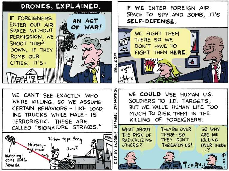 Political/Editorial Cartoon by Ted Rall on In Other News