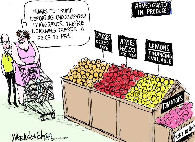 Political/Editorial Cartoon by Mike Luckovich, Atlanta Journal-Constitution on In Other News
