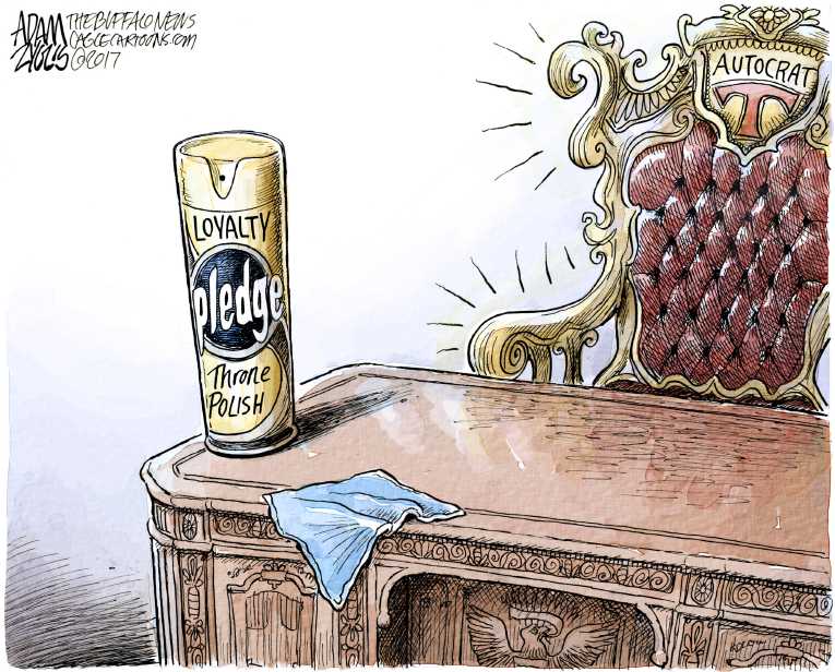 Political/Editorial Cartoon by Adam Zyglis, The Buffalo News on Comey Firing Story Revised
