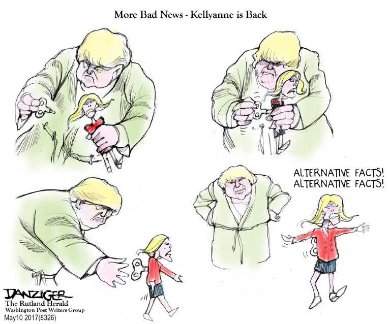 Political/Editorial Cartoon by Jeff Danziger on Staff Shakeup Imminent