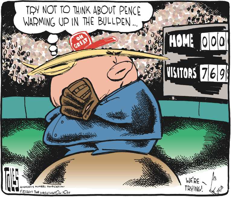 Political/Editorial Cartoon by Tom Toles, Washington Post on Investigations Proceed