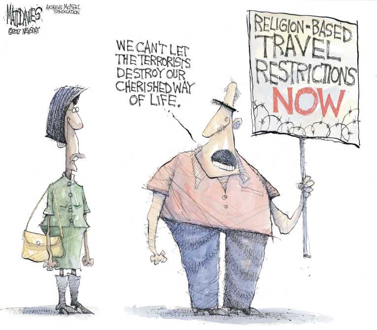 Political/Editorial Cartoon by Matt Davies, Journal News on In Other News