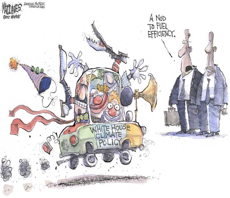 Political/Editorial Cartoon by Matt Davies, Journal News on Trump Pulls Out