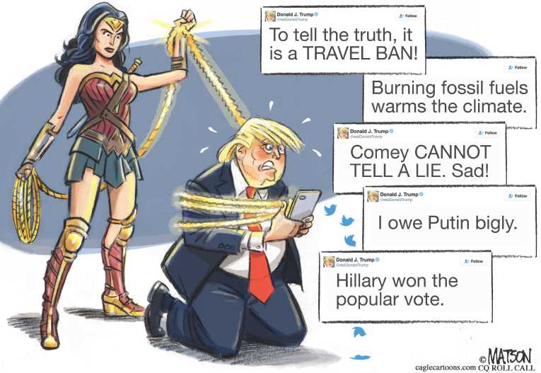Political/Editorial Cartoon by RJ Matson, Cagle Cartoons on President Refining World View