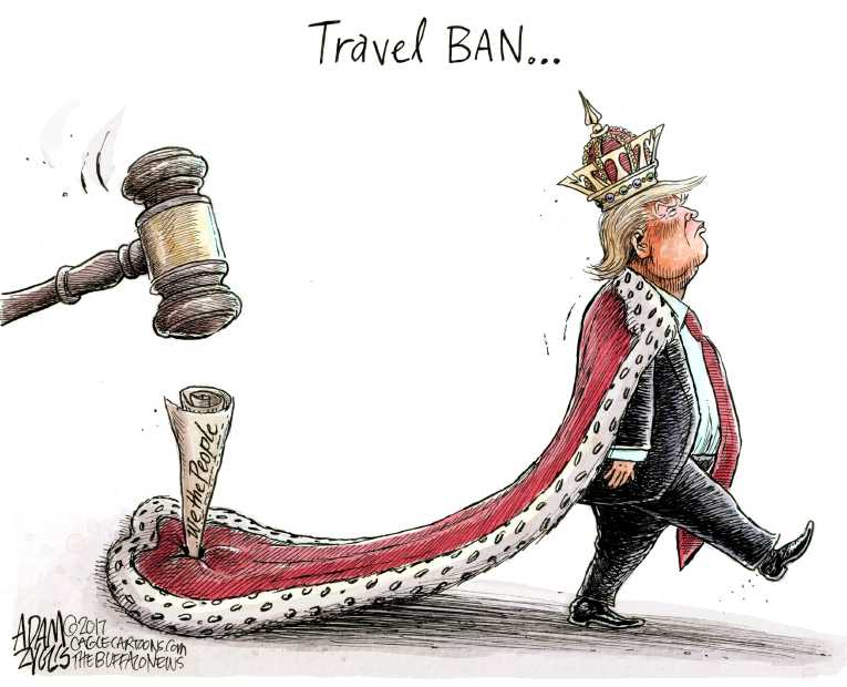 Political/Editorial Cartoon by Adam Zyglis, The Buffalo News on Trump Delivers on Promises