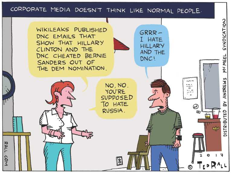 Political/Editorial Cartoon by Ted Rall on In Other News