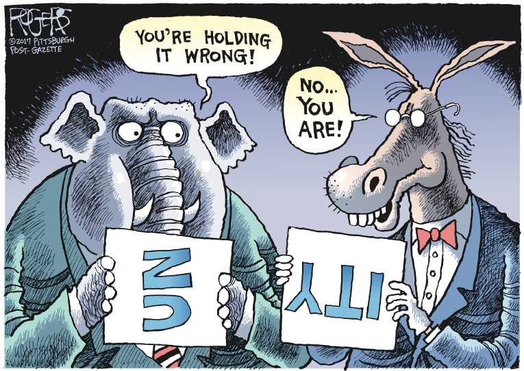 Political/Editorial Cartoon by Rob Rogers, The Pittsburgh Post-Gazette on Shooter Targets Republicans