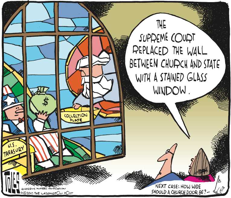 Political/Editorial Cartoon by Tom Toles, Washington Post on In Other News