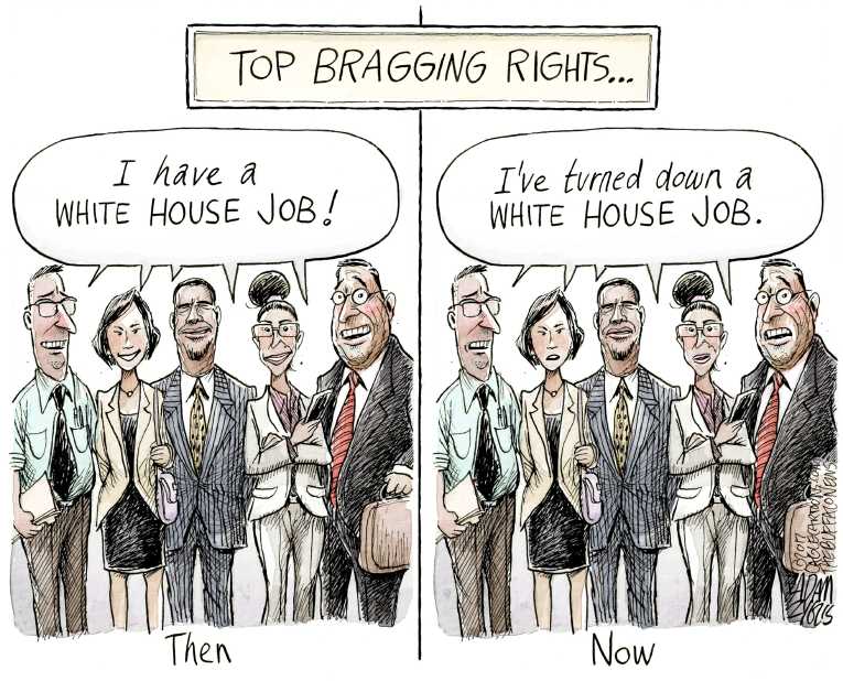 Political/Editorial Cartoon by Adam Zyglis, The Buffalo News on Trump Plays on Unpredictability