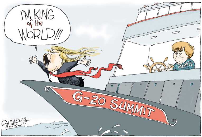 Political/Editorial Cartoon by Signe Wilkinson, Philadelphia Daily News on Presidency Taken to New Place
