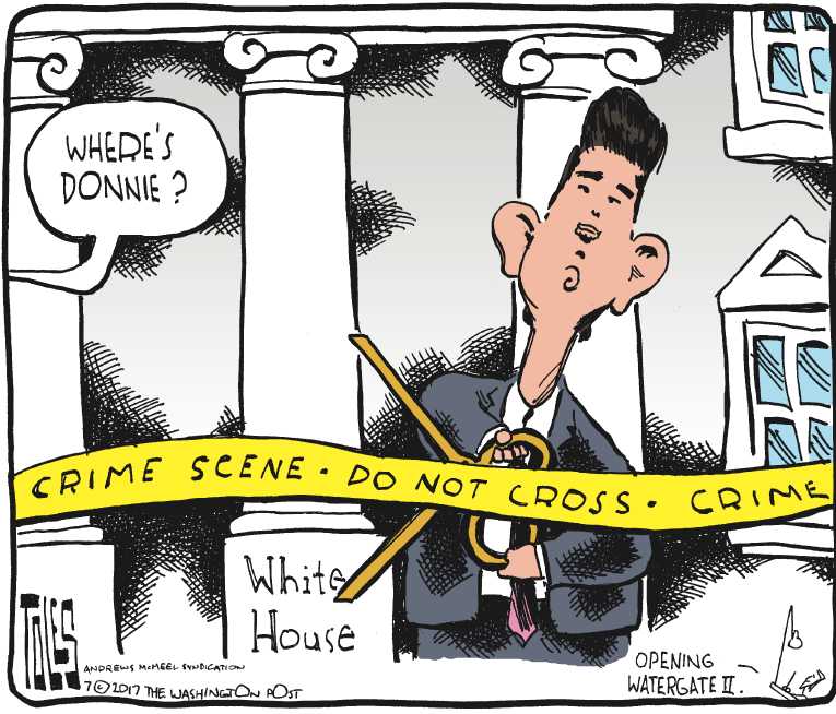 Political/Editorial Cartoon by Tom Toles, Washington Post on Meeting Explanation Problematic