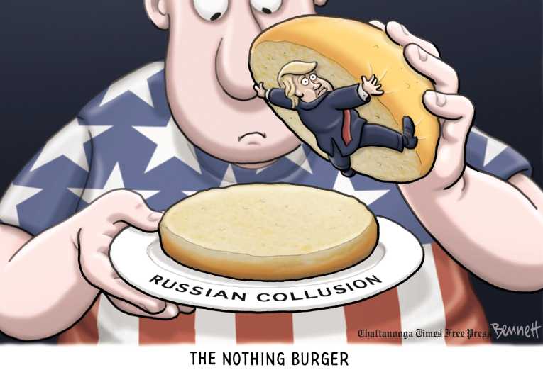 Political/Editorial Cartoon by Clay Bennett, Chattanooga Times Free Press on Meeting Explanation Problematic