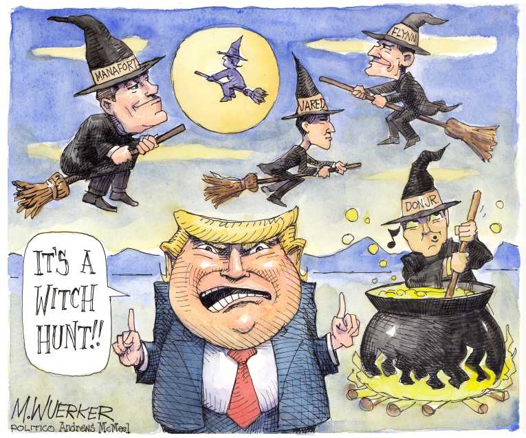Political/Editorial Cartoon by Matt Wuerker, Politico on Meeting Explanation Problematic