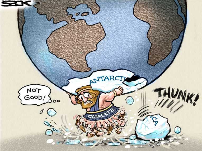 Political/Editorial Cartoon by Steve Sack, Minneapolis Star Tribune on In Other News
