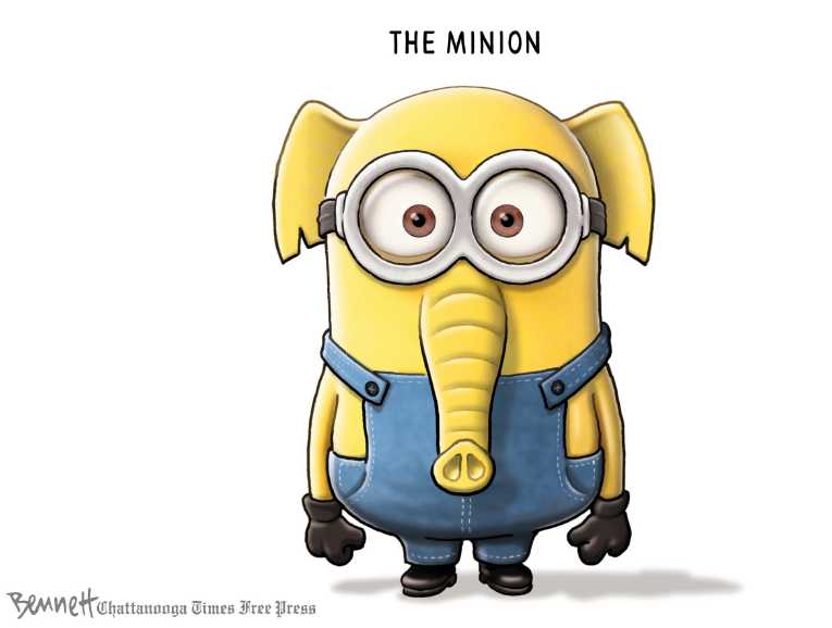 Political/Editorial Cartoon by Clay Bennett, Chattanooga Times Free Press on Trump Delivering on Promises