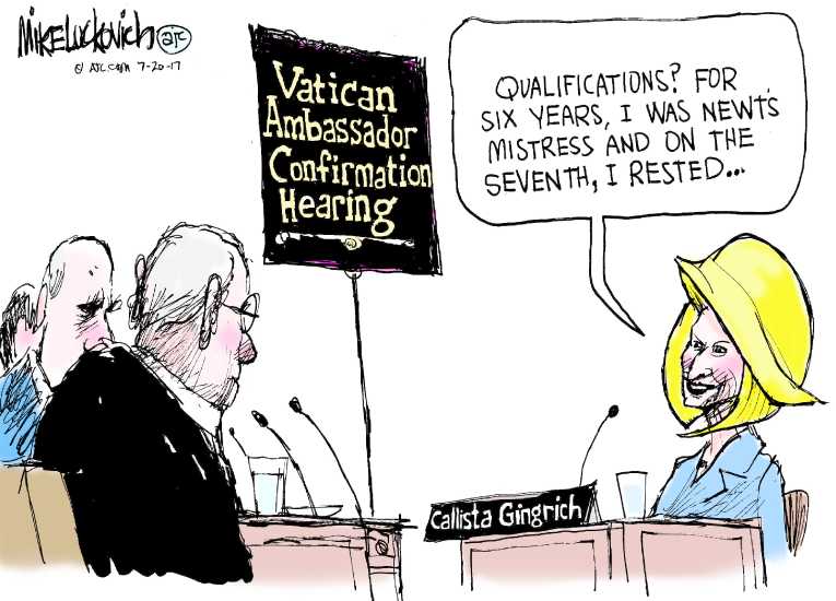 Political/Editorial Cartoon by Mike Luckovich, Atlanta Journal-Constitution on In Other News