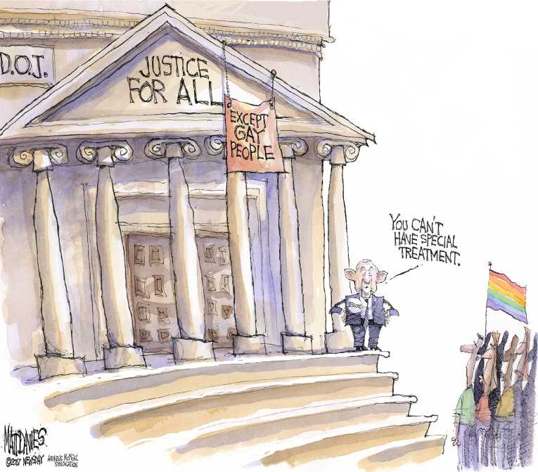 Political/Editorial Cartoon by Matt Davies, Journal News on In Other News