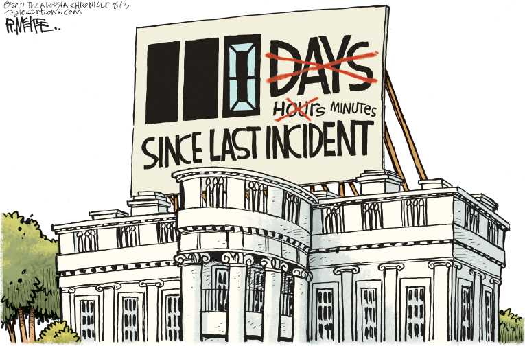 Political/Editorial Cartoon by Rick McKee, The Augusta Chronicle on Trump Takes a Vacation