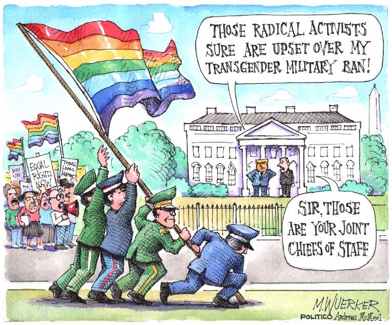 Political/Editorial Cartoon by Matt Wuerker, Politico on Trump Takes a Vacation