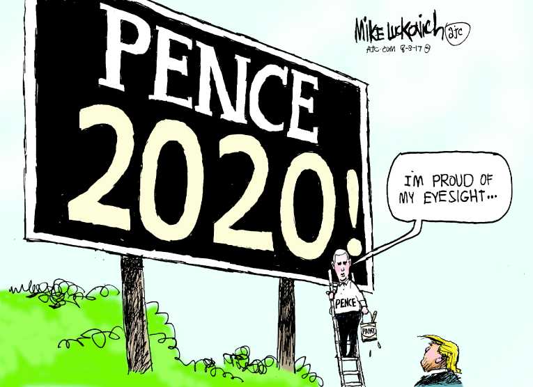 Political/Editorial Cartoon by Mike Luckovich, Atlanta Journal-Constitution on Trump Staff in Turmoil