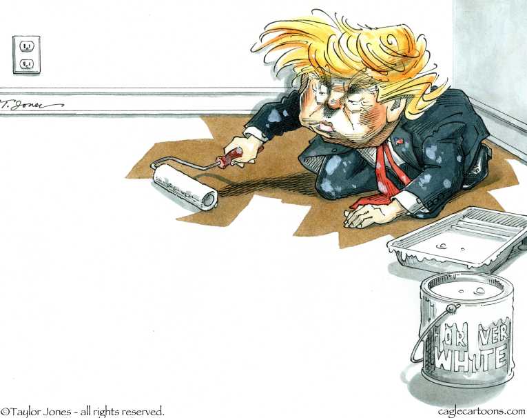 Political/Editorial Cartoon by Taylor Jones, Tribune Media Services on Nazi Rally Turns Violent