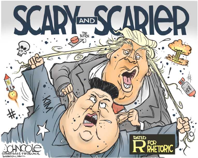 Political/Editorial Cartoon by John Cole, The Times, Scranton, PA on Leaders Discuss Options