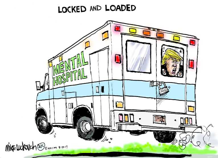 Political/Editorial Cartoon by Mike Luckovich, Atlanta Journal-Constitution on President Sets New Poll Record