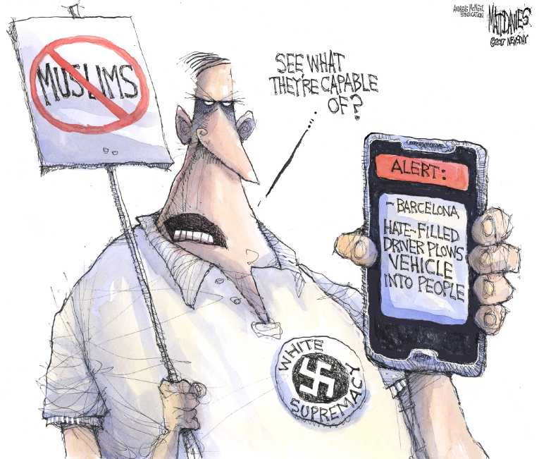 Political/Editorial Cartoon by Matt Davies, Journal News on In Other News