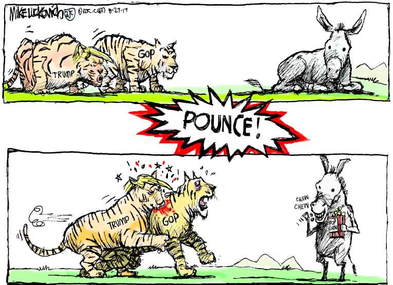 Political/Editorial Cartoon by Mike Luckovich, Atlanta Journal-Constitution on In Other News