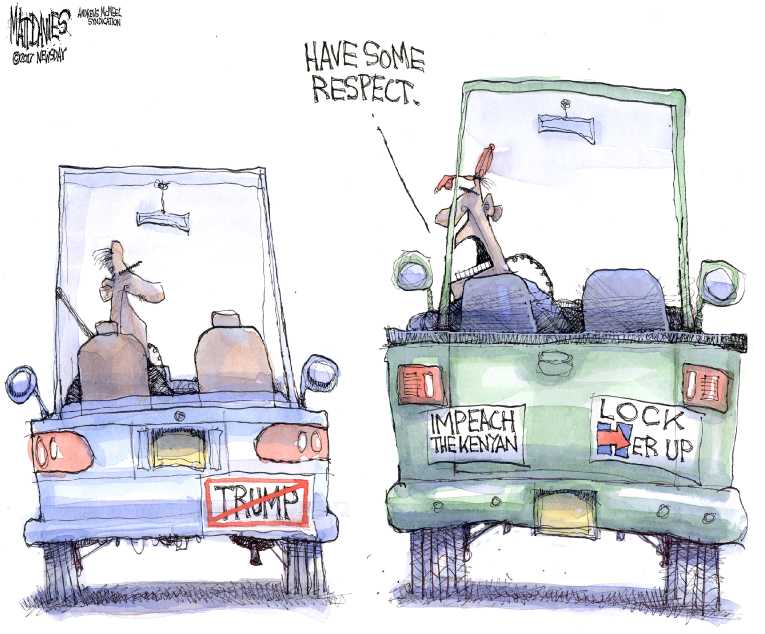 Political/Editorial Cartoon by Matt Davies, Journal News on In Other News