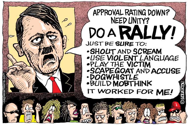 Political/Editorial Cartoon by Monte Wolverton, Cagle Cartoons on President Voices Displeasure