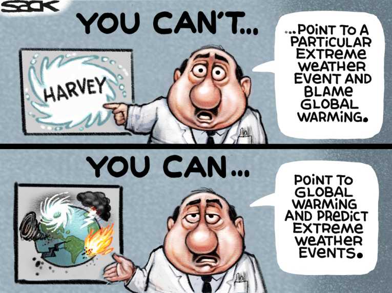 Political/Editorial Cartoon by Steve Sack, Minneapolis Star Tribune on Houston Recovery Begins