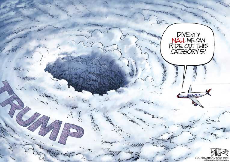 Political/Editorial Cartoon by Nate Beeler, Washington Examiner on Trump Strikes Deal With Dems