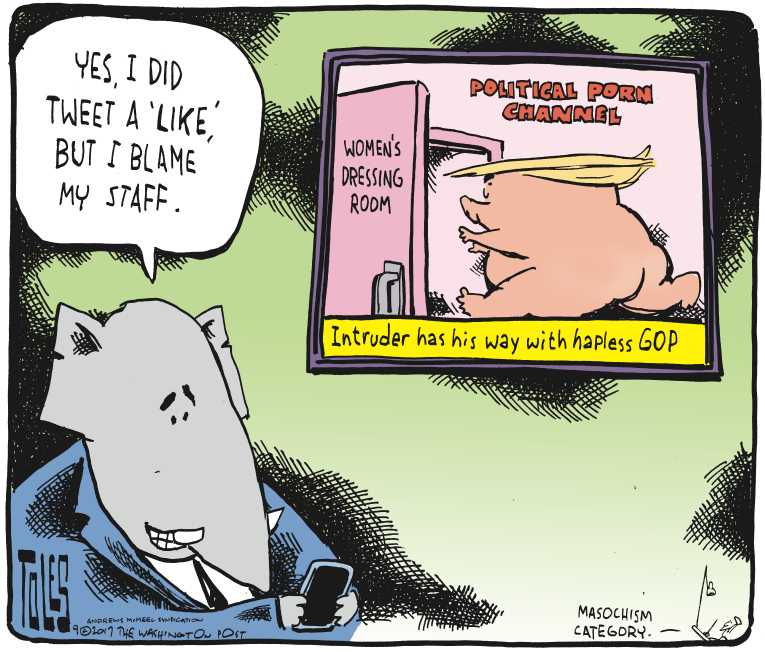 Political/Editorial Cartoon by Tom Toles, Washington Post on Republican Party in Disarray