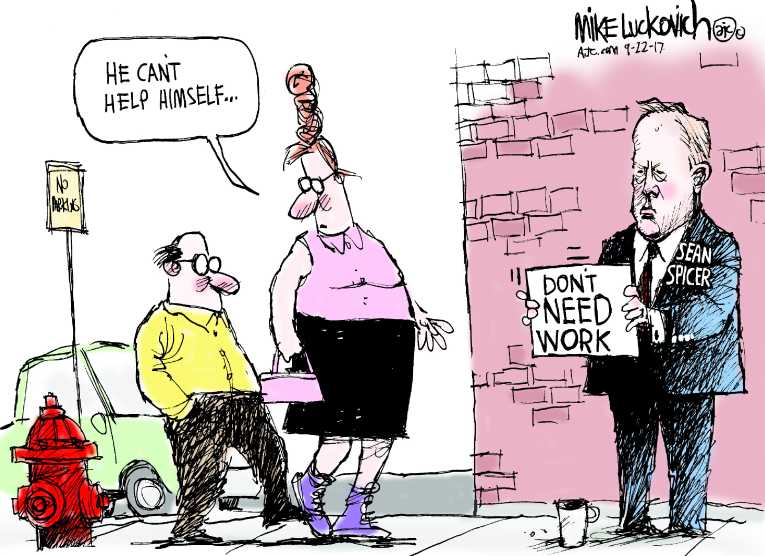Political/Editorial Cartoon by Mike Luckovich, Atlanta Journal-Constitution on In Other News