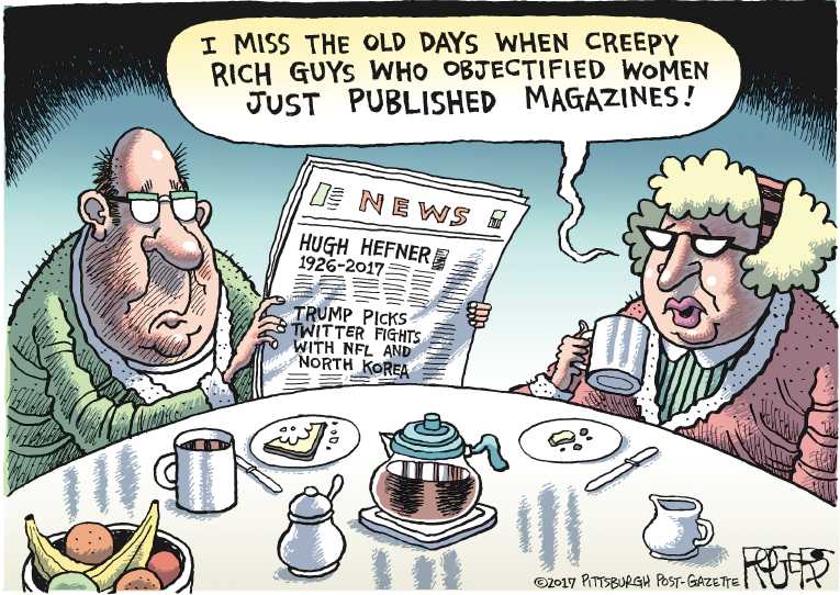 Political/Editorial Cartoon by Rob Rogers, The Pittsburgh Post-Gazette on In Other News