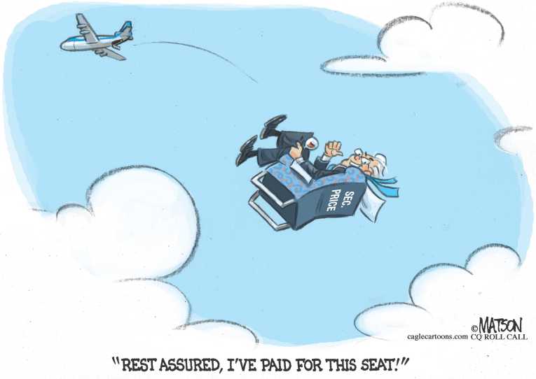 Political/Editorial Cartoon by RJ Matson, Cagle Cartoons on Health Secretary Resigns