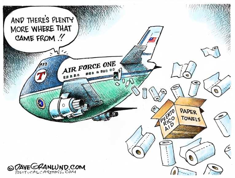 Political/Editorial Cartoon by Dave Granlund on President Doubles Down