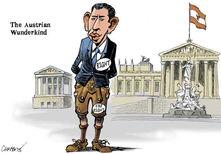 Political/Editorial Cartoon by Patrick Chappatte, International Herald Tribune on In Other News