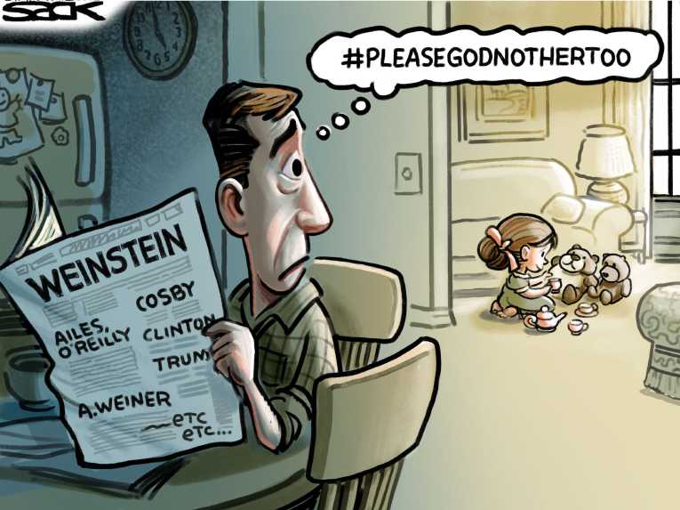 Political/Editorial Cartoon by Steve Sack, Minneapolis Star Tribune on “Me Too”